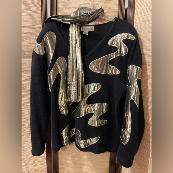 outlander+ Sweaters - Vintage sweater with scarf size 1x